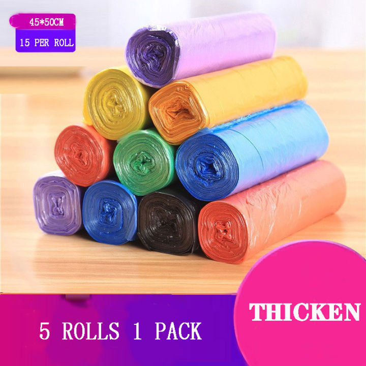 5%20Rolls%201%20pack%20100Pcs%20Household%20Disposable%20Trash%20Pouch%20Kitchen%20Storage%20Garbage%20Bags%20Cleaning%20Waste%20Bag%20Plastic%20Bag%20-%20Image%202