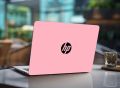 Hp logo Pink Background, Laptop Skin Vinyl Sticker Decal, 12 13 13.3 14 15 15.4 15.6 inch Laptop Skin Sticker Cover Art Decal Protector Fits All Laptops. 