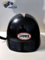 Open Face Cap Helmet- Black/Blue/Red.