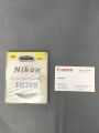 NIKON camera less filter UV-72mm. 