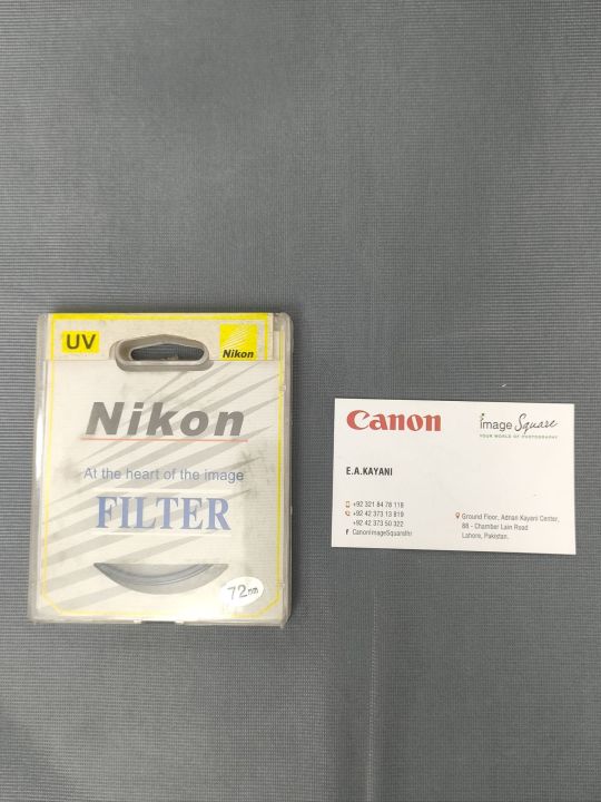 NIKON camera less filter UV-72mm