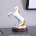 3D Horse Sculpture Office Hotel Shop Home Decoration Accessories Animal Oranment Abstract Sculpture Room Wall Decor Resin Statue. 