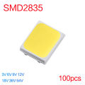 50-100pcs SMD LED 2835 White Chip 0.5 W 1W 3V 6V 9V 18V 36V 100-130LM Ultra Bright Surface Mount LED Light Emitting Diode Lamp. 