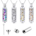 Cylinder Urn Necklace for Ashes for Women Men Cremation Jewelry Keepsake Memorial Human Pet Ashes Pendant. 