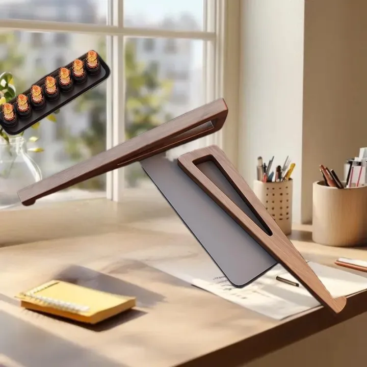 %7BYY30%7D%201%20Set%20Foldable%20Wooden%20Laptop%20Stand%20-%20Adjustable%20Ergonomic%2012%C2%B0%20Angle%20With%20Cooling%20Design%20For%20Notebook%20Tablet%20-%20Image%202