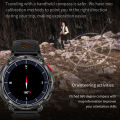 Outdoor Smart Watch Men 1100mAh Battery Compass Fitness Tracker AMOLED HD Display BT Calling Smartwatch For Android IOS.