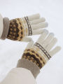 Winter Touch Screen Gloves Women Men Fashion Warm Stretch Knitting Full Finger Gloves. 