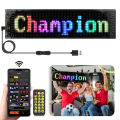 Programmable Smart USB 5V LED Pixels Matrix Display Bluetooth APP Car Advertising Light Sign Scrolling Text Animation Pattern. 