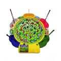 Funny Fish Activity Joy Game With Fishing Rods and Music For Kids. 