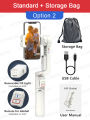 A10 Gimbal Stabilizer Selfie Stick Tripod Smartphone Handheld Gimbal with Fill Light Telescopic Rod Vlog Video Record for iPhone. 