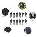 12pcs Universal Instant Fix Repair Kit Replacement 3 Sizes Zip Slider Teeth Rescue New Design Sewing Clothes. 