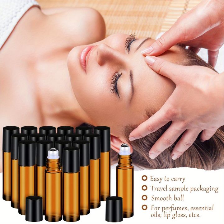 8/30pcs%20Glass%20Roll%20on%20Bottle%2010ml%20Empty%20Essential%20Oil%20Roller%20Bottle%20with%20Stainless%20Steel%20Ball%20Dropper%20Pipette%20Travel%20Accessories%20-%20Image%205
