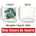 1pc Ginkgo Leaves Printed Pillowcase - Soft and Cozy Plush Design ForComfortable Sleep. 