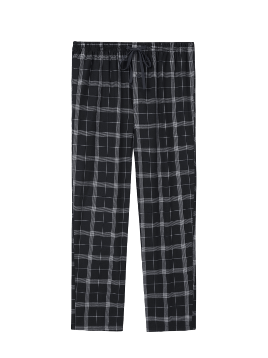 Men's%20Pajama%20Pants%20Autumn%20New%20Checked%20Cotton%20Thin%20Soft%20Comfortable%20Elastic%20Waistband%20with%20Pockets%20Home%20Lounge%20Pants%20-%20Image%208