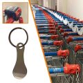 1pcs Shopping Cart Token Stainless Steel Key Ring Supermarket Trolley Token Foreign Trade Shopping Token. 