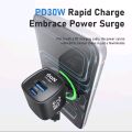 ASOMETECH 33W GaN Charger 2 Ports PD 3.0 PPS QC4.0 Charger For iPhone and Samsung Xiaomi Tablet iPad Air Phone Charger.