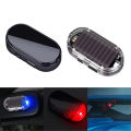 Car Fake Security Light Solar Powered Simulated Dummy Alarm Wireless Warning Anti-Theft Caution Lamp LED Blue/Red Flashing Light. 