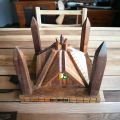 Wooden Handicrafts Faisal Mosque - Pure Wood Faisal Masjid Model - Wooden Handmade Faisal Mosque Model. 