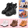 5CM Fashion 15cm Cotton Doll Leather Shoes Suitable for 1/6 BJD Dolls Casual Wearing Boots with Chain Decoration. 