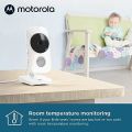 Motorola Baby Monitor - VM483 Video Baby Monitor with Camera, 1000ft Range 2.4 GHz Wireless 2.8" Color Screen, 2-Way Audio, Manual Pan/Tilt, Digital Zoom, Sound Level Light, Room Temp, Night Vision. 
