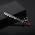 Final Fantasy Remake Cloud Strife Buster Sword Keychain Zack Fair Weapon Sword of Armor Break Key Ring For Fans Jewelry. 