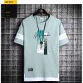 Men's Fashion Casual Set Versatile Youth Round Neck Slim Fit Short sleeved T-shirt+Fashion Sports Pants Two Piece Set for Men. 