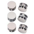 6Pcs Metal Cord Locks Double Hole Spring Toggle Stopper Zinc Alloy Shoelace Locks Fastener Clip For Athletic Casual Shoes. 