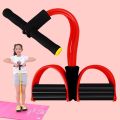 4 Tube Elastic Pull Rope Abdominal Ankle Pedal Home Gym Sport Training Fitness Equipment. 