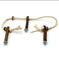 Pet Bird Wooden Perches with Hanging Rope for Birds Playing and Resting | Size 4" |. 