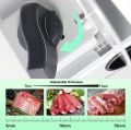 OSTBA Meat Slicer Electric Deli Food Slicer with Two Removable Stainless Steel Blades and Food Carriage, Adjustable Thickness Meat Slicer for Home, Food Slicer Machine for Meat, Cheese, Bread 150W. 