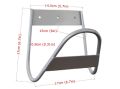 Water Hose Holder / Garden Hose Rack / PVC Pipe Hanger / Solid Iron Hook. 