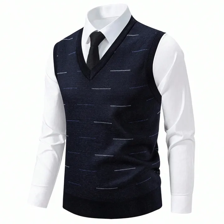 US%20Size%20Men's%20Sleeveless%20Vests%20V-Neck%20Pullover%20Stretch%20Knit%20Suit%20Vest%20Casual%20Business%20Pullover%20Vests%20-%20Image%203