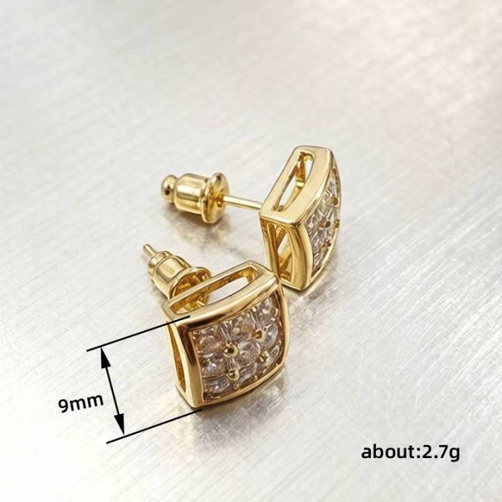 Huitan%20Luxury%20Gold%20Color%20Square%20Stud%20Earrings%20Women%20Ear%20Piercing%20with%20CZ%20Stone%20Simple%20Stylish%20Cool%20Earrings%20Hip%20Hop%20Jewelry%20-%20Image%205