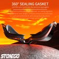 HD Anti Fog Swim Goggles Wide Angle Lens Comfortable Fit Adjustable Nose Bridge Stylish Design for Swimming Sports. 