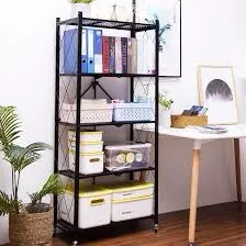 5%20Tier%20Foldable%20Storage%20Rack.%20Metal%20Black%20Foldable%20Storage%20Rack%20-%20Image%202