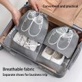 Pack of 10 Shoe Storage Box, Shoe Storage Bag Clear Plastic Stackable Shoe Organizer for Closet, Space Saving Foldable Shoe Sneaker Containers Bins Holders Pouch Storage. 