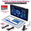 TURZX 5.2 Inch USB Secondary Screen 1280*720 IPS LCD Support Desktop Extend TF Card Play FPS Weather Monitor Smart Display. 