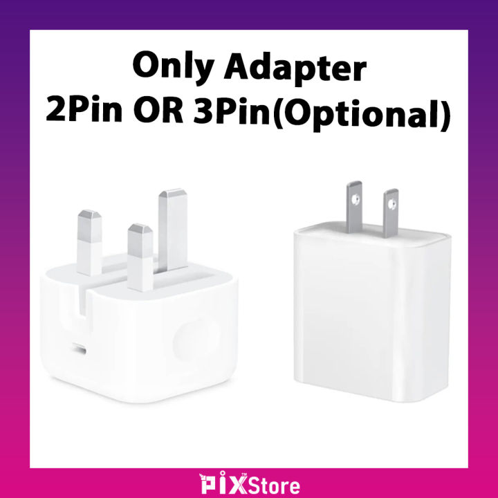 Apple iPhone Fast Charger 20W PD Fast Charging Power Adapter 20W USB C 3 Pin (Optional) UK Fast Charger- 20W USB-C Power Adapter support iPhone6/7/8/ X,XR,XS,XS Max,11,12,13,14,15