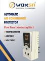 Air Condition Power Protector With Volt, Ampere & Temperature Meter, Over & Under Voltage Protection For AC Cabinet Smart Monitor Fridge & Deep Freezer accessories, Timer Relay Breaker. 