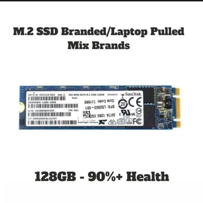 M2 128GB Sata SSD NGFF 2280 Branded Solid state Drive(Double Cut)