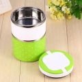 2-Layer Stainless Steel Lunch Box Hot Tiffin for Office and School. 