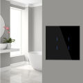 WIFI Smart Touch Light Wall Switch Interruptor Glass Panel 1/2/3/4Gang 86*8.6mm Work Tuya APP Whole house intelligent control lightify. 