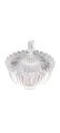 1 piece candy (sugar) pot with lid,for use nimko,biscuits,sugar,etc, clear shesha clear glass. 