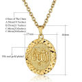 Religious Fashion Islam Allah Pendant Wholesale Female Gold Silver Color Muslim Necklace For Women Men Islamic Jewelry Gift. 