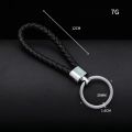 Pack of 2 Fashion Keychain PU Leather Keychain Woven Rop Keychain - Doori Keychain Keyring Keyholder Bag Keychain Cars keyring Bike Keyholder for Boys Keychain and Girls Keychain. 