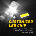 AUXITO 1Pcs H4 LED Headlight Bulb CSP Fanless for Car Motorcycle H4 9003 HB2 LED Hi/Lo High and Low Beam Motorbike Headlamp 12V. 