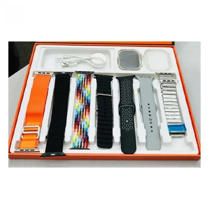 7 Transparent Color Stylish Straps And Y20 Smart Watch With Protective Transparent Cover - Stay Connected In Style With Y20 Smartwatch