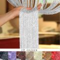 100x200CM Living Room String Curtain Shiny Tassel Silver Line Cortinas Solid Color Window Home Door Divider Curtain. 