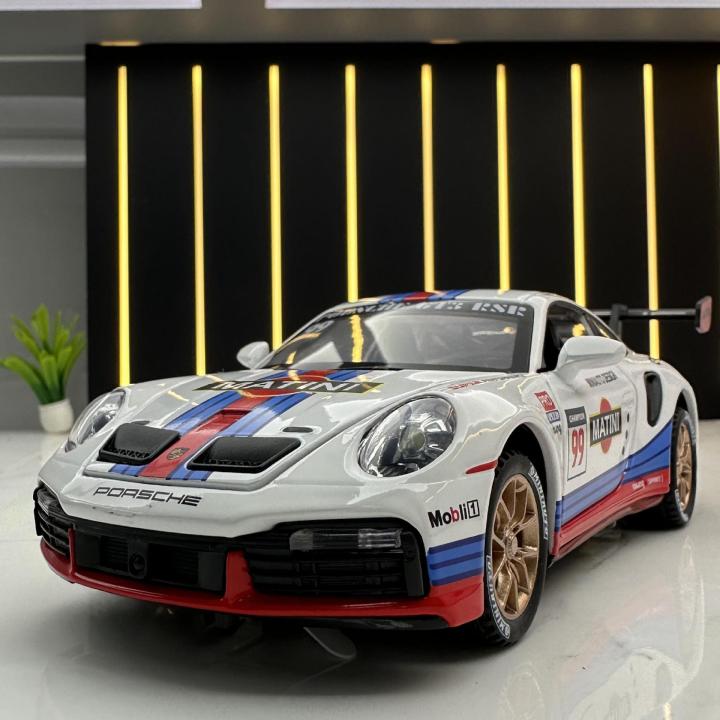 1:32 911 GT3 RSR alloy car model simulation car decoration collection gift toy Die casting model boy toy A415