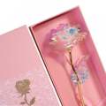 24k Rose Gift For With Love Stand & Lovely Love Box For Valentine Gift ( Total 3 Parts in a box).. 